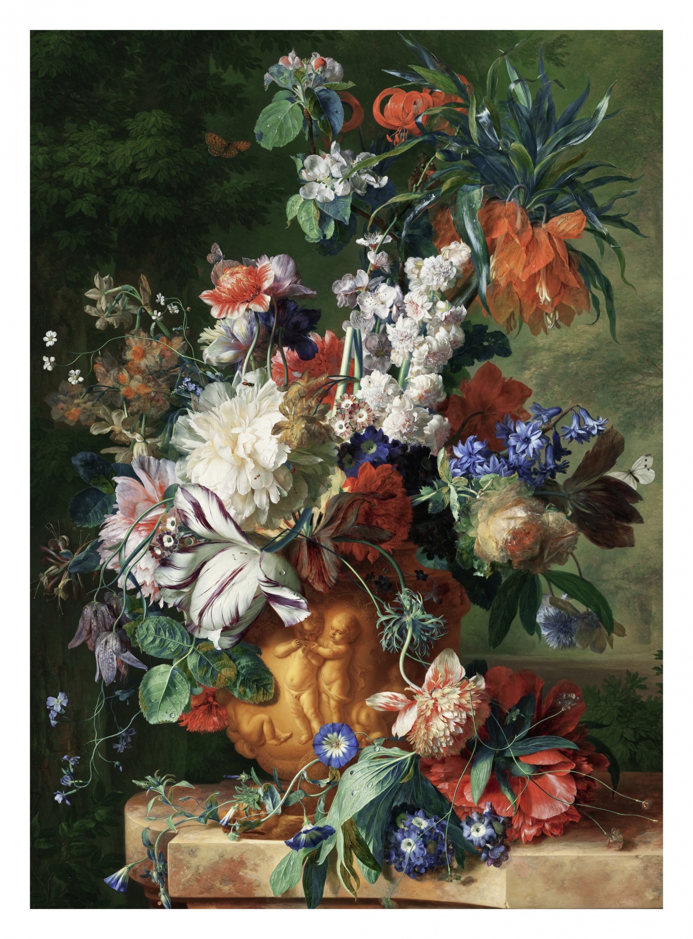 Blumenvase Kunst Vintage Blüten