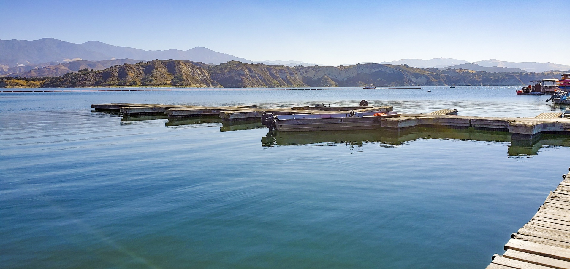 Boat Slips At Lake Cachuma