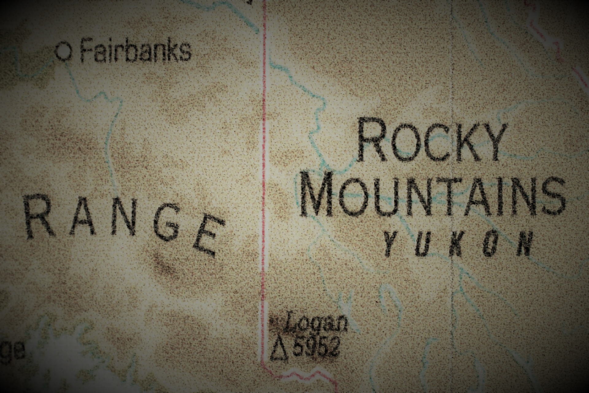 Canada Rocky Mountains kaart