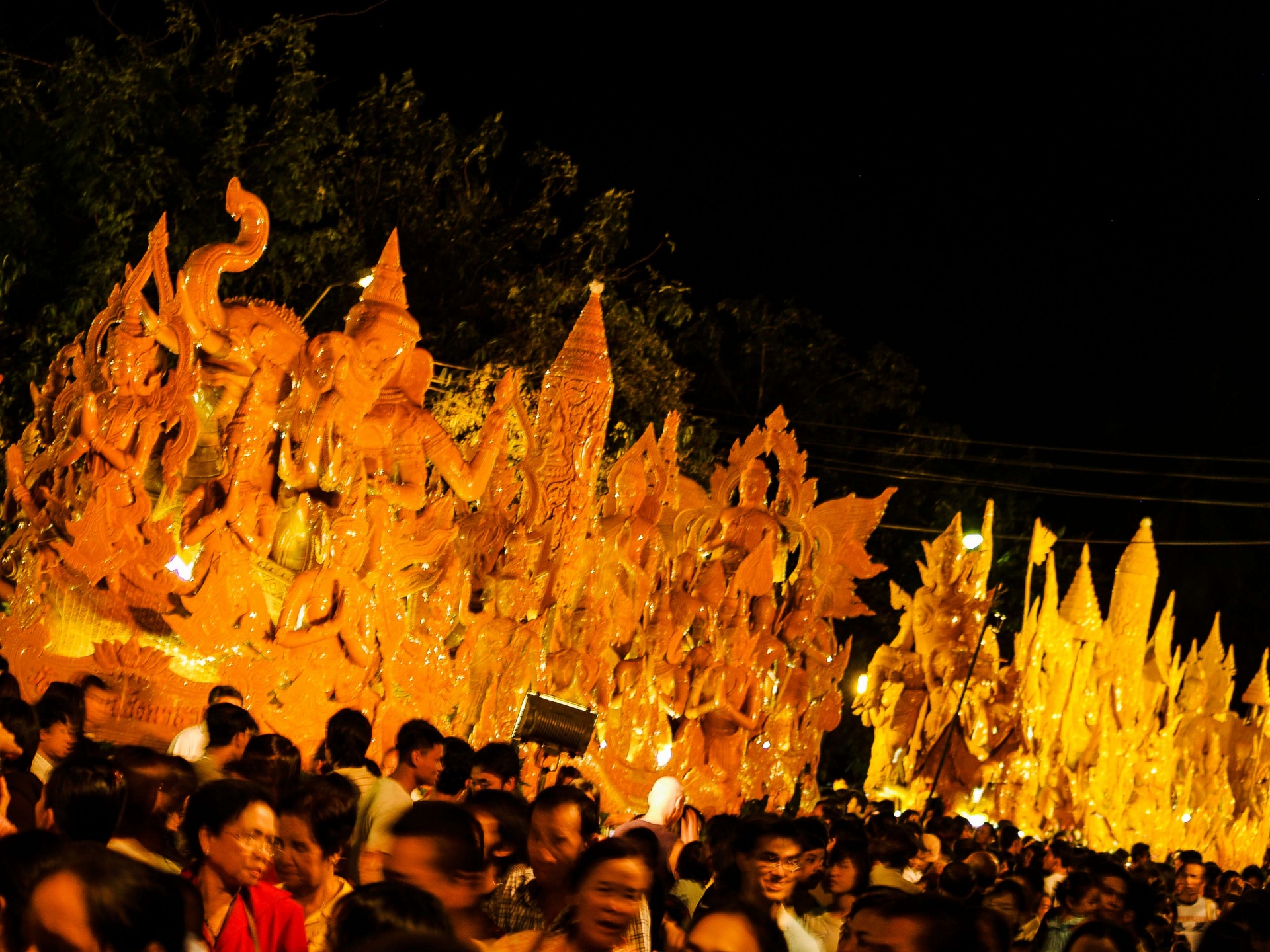 Festival de velas en Ubonratchathani