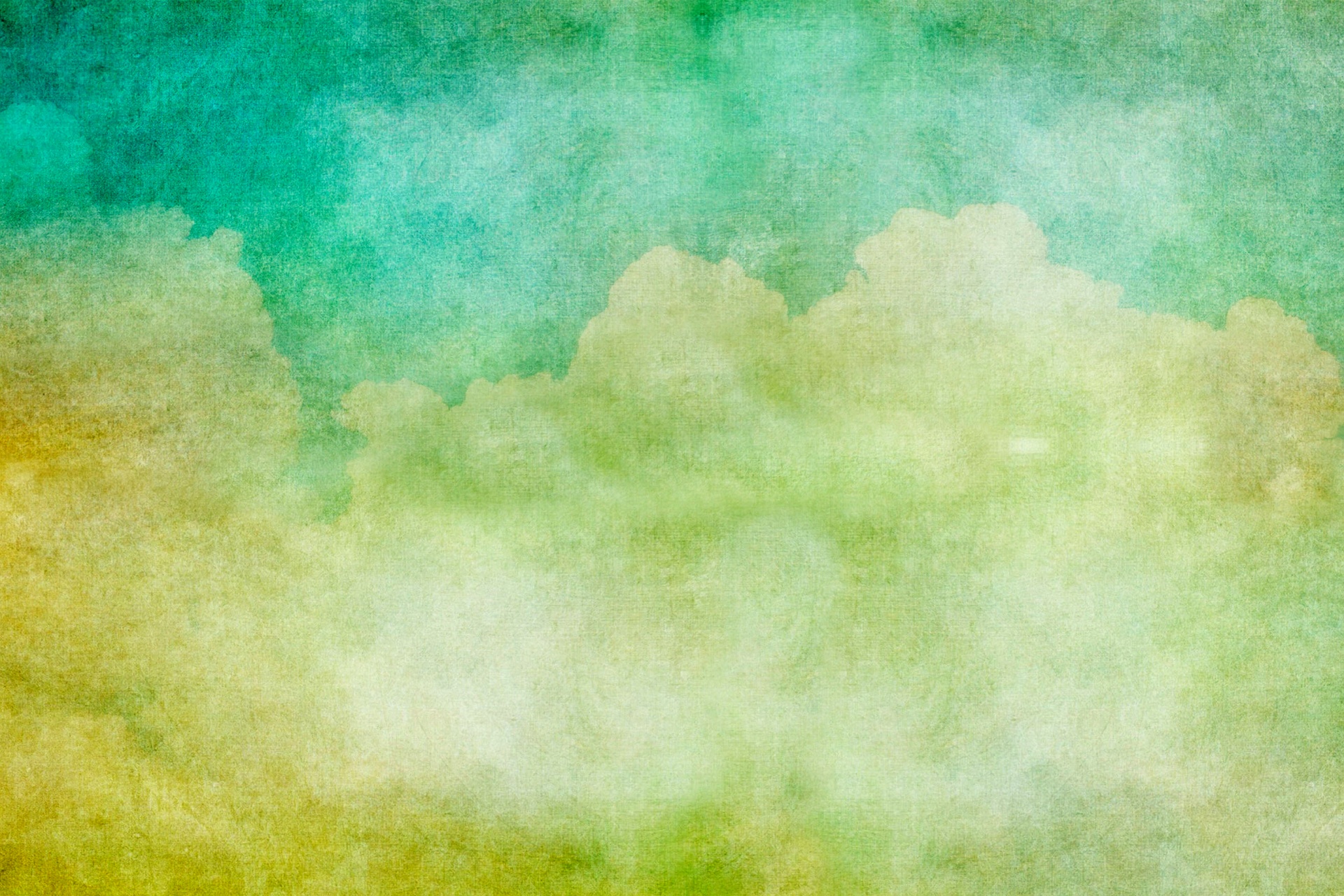 Nubes vintage pintura