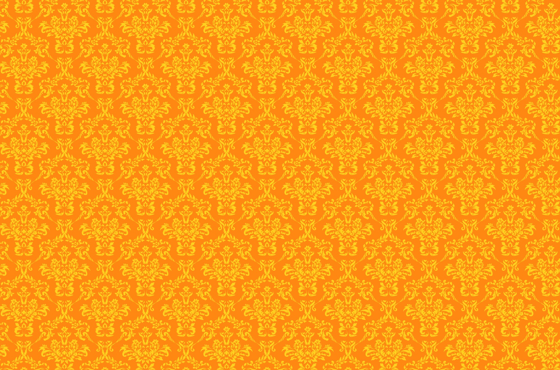 Damastpatroon Achtergrond Oranje
