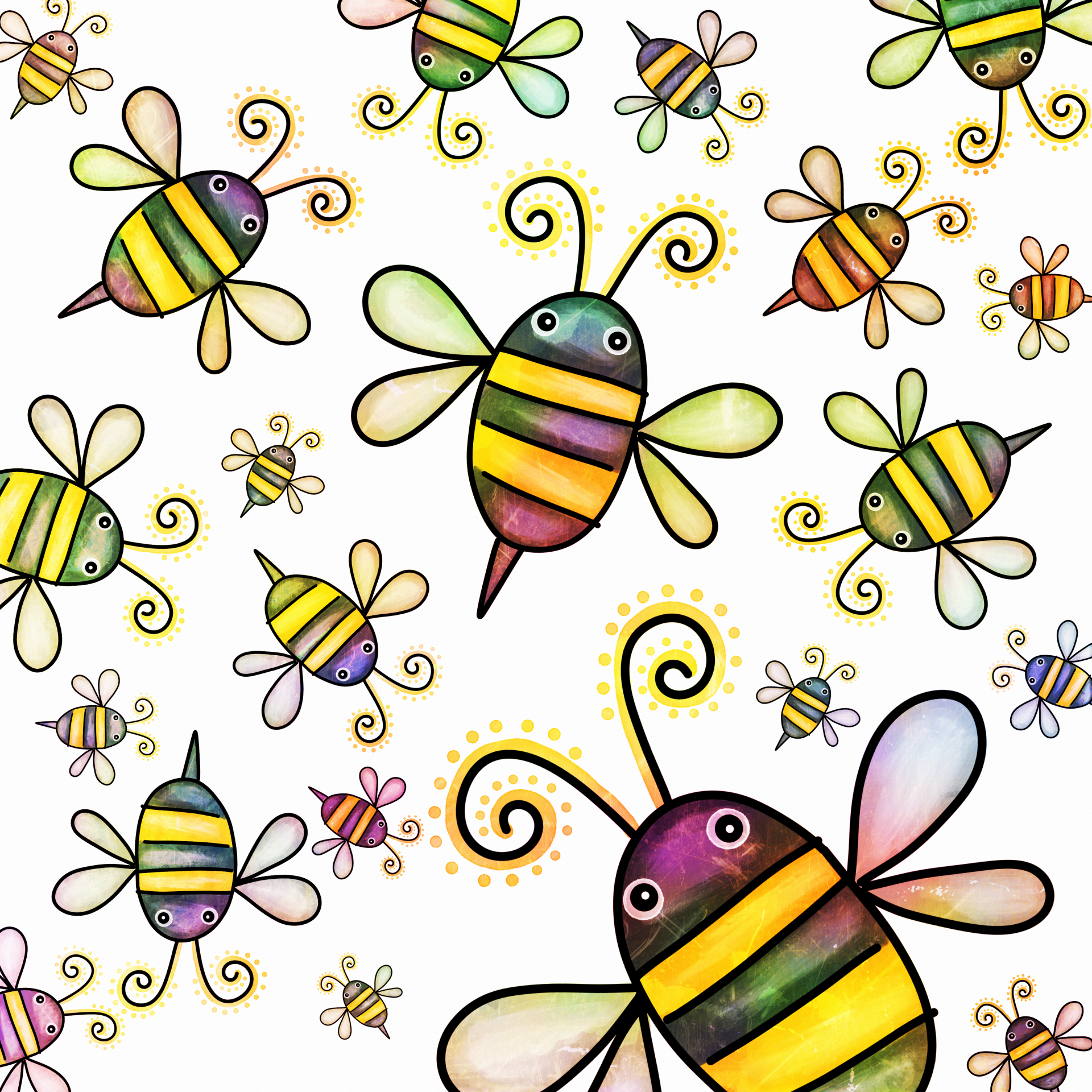 Doodle bijen