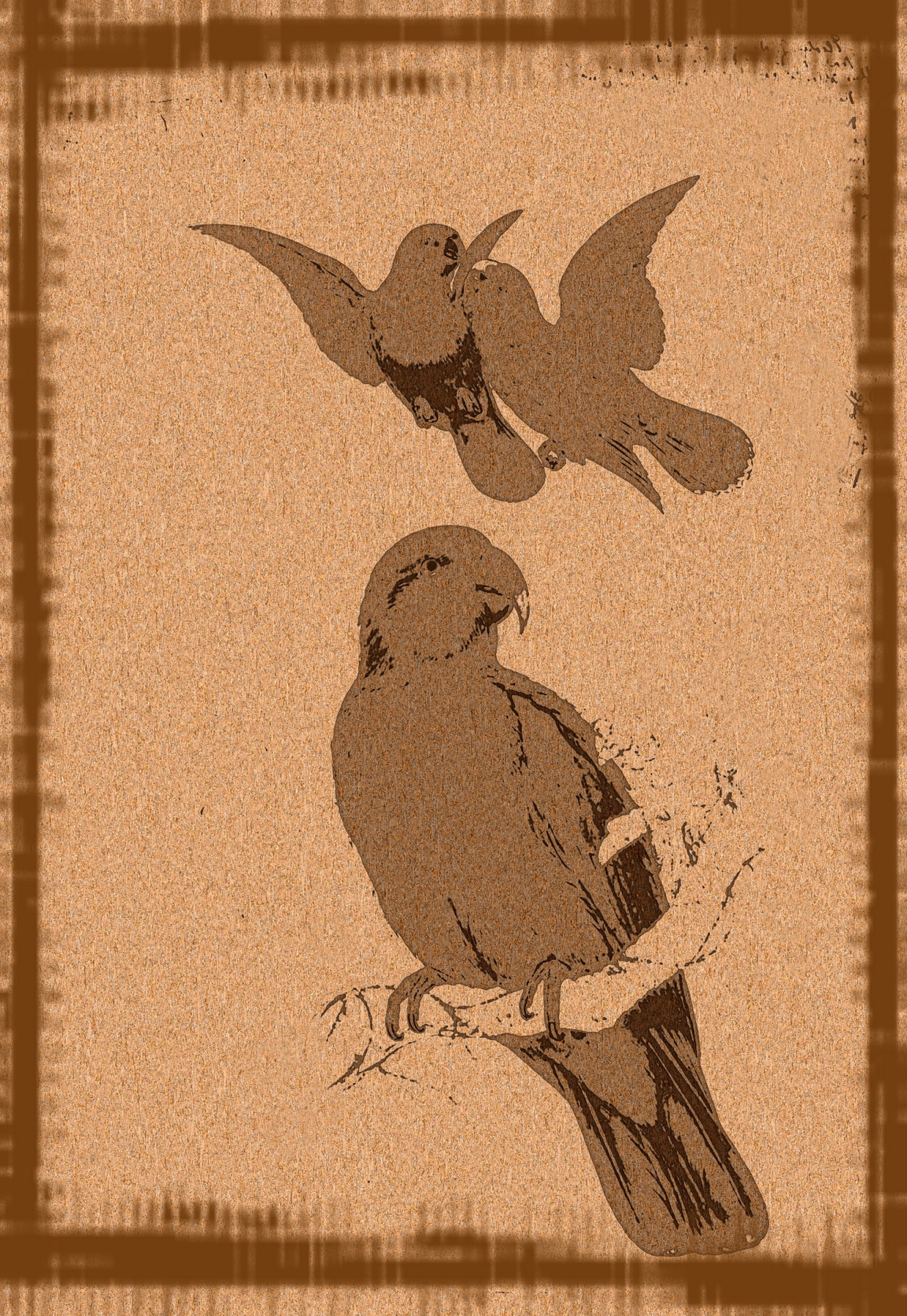 Woodcut 005 - BIRDS