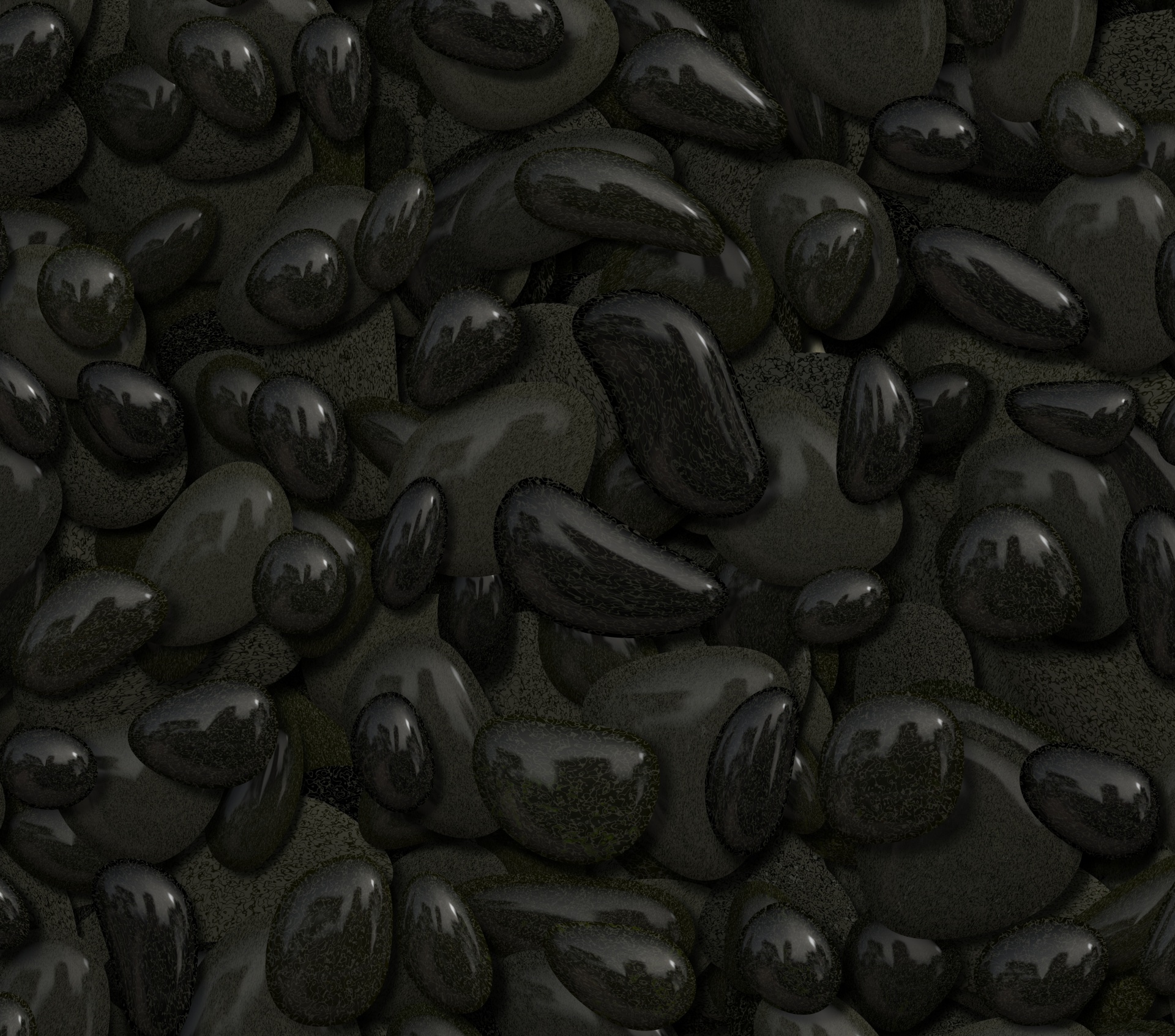 Black Pebbles Background