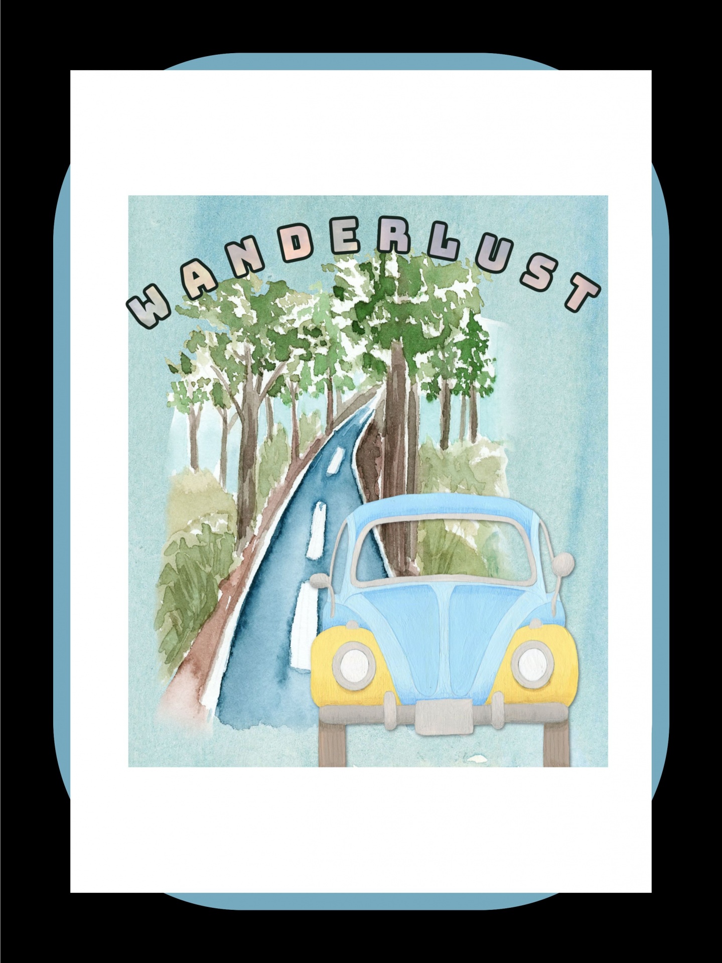 VW Bug Vintage reizen Poster