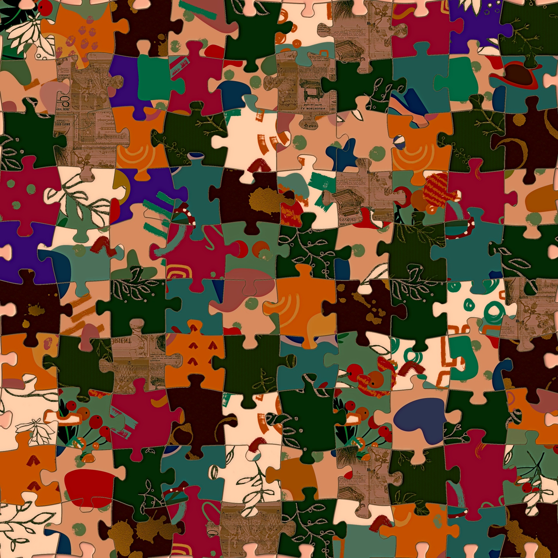 Abstract Jigsaw Puzzle Background