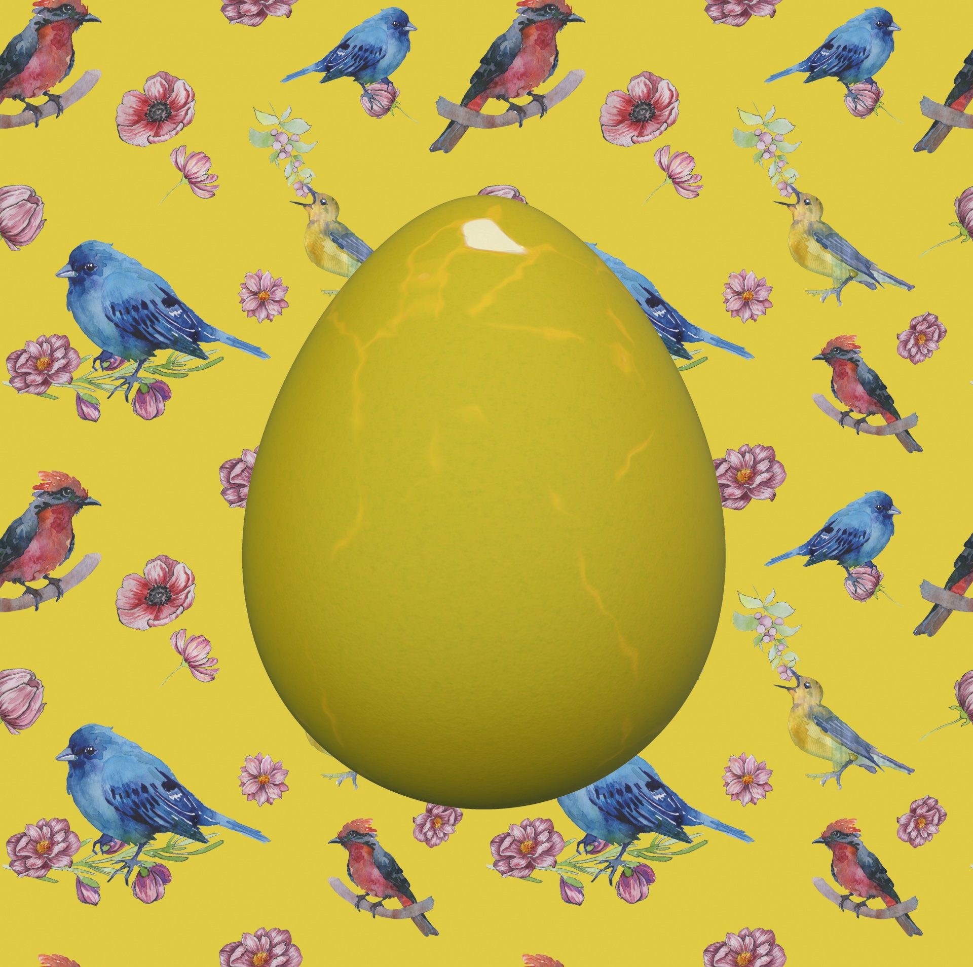Ilustración de huevo de pájaro
