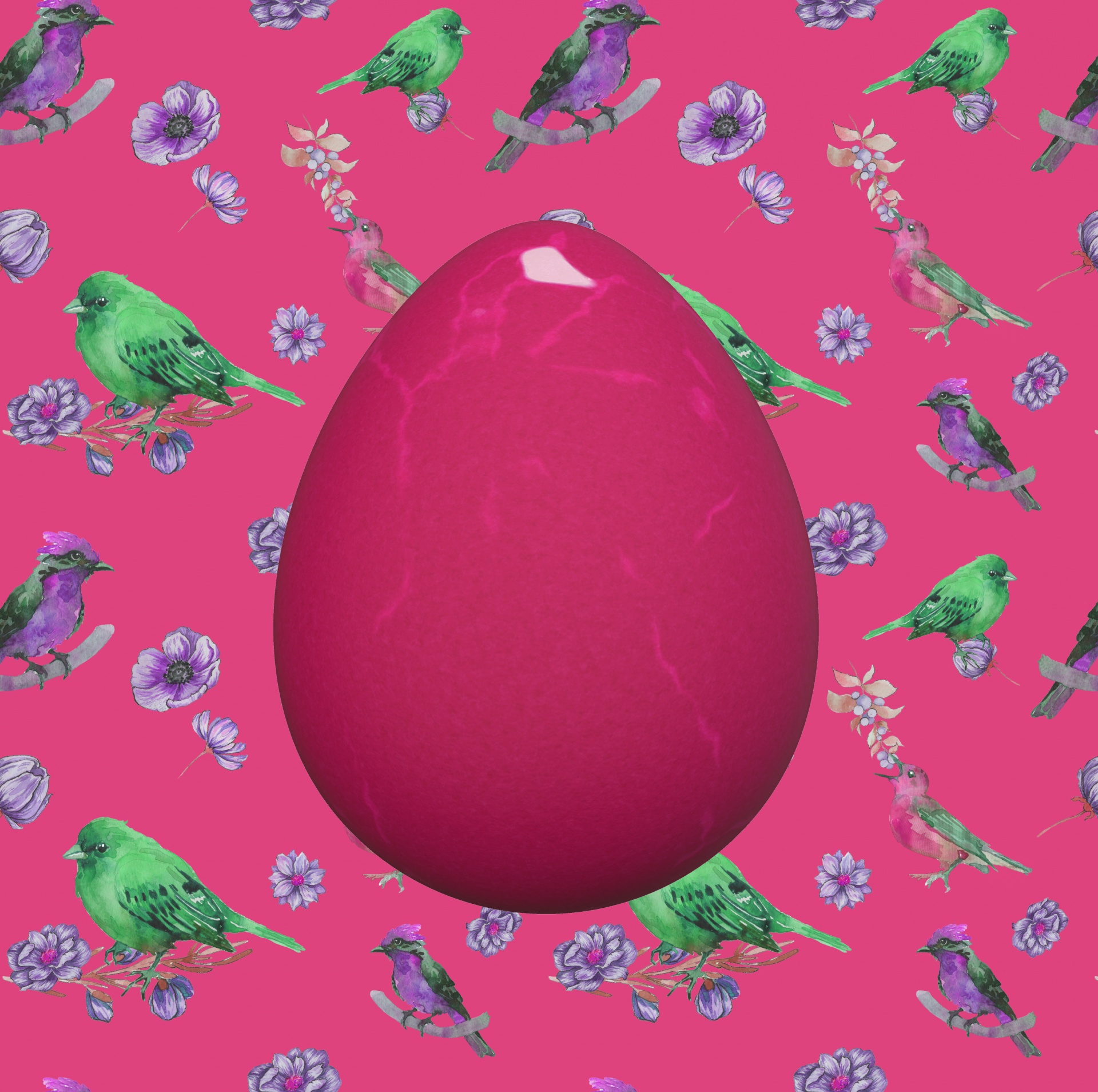 Ilustración de huevo de pájaro