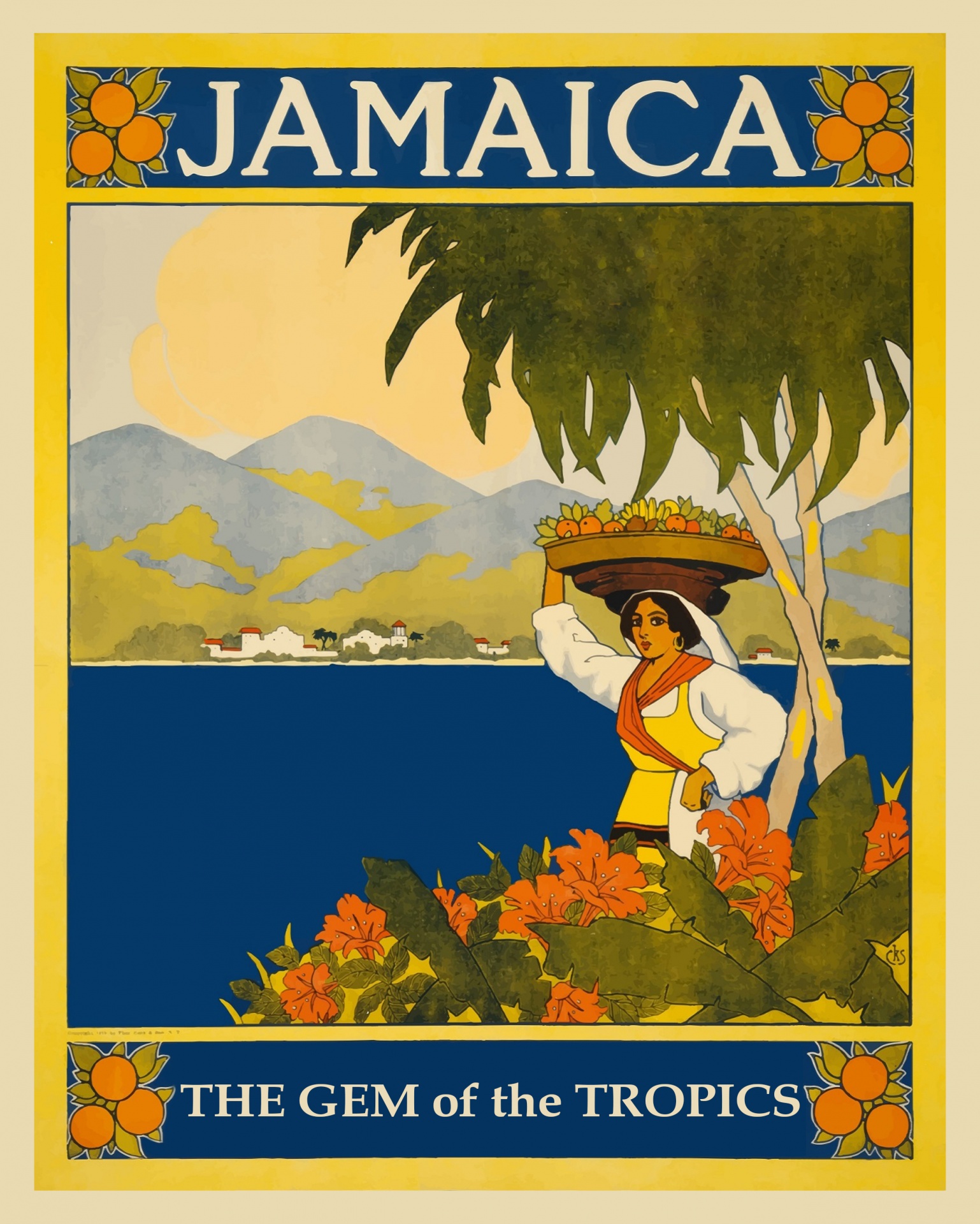 Cartel de viaje de Jamaica