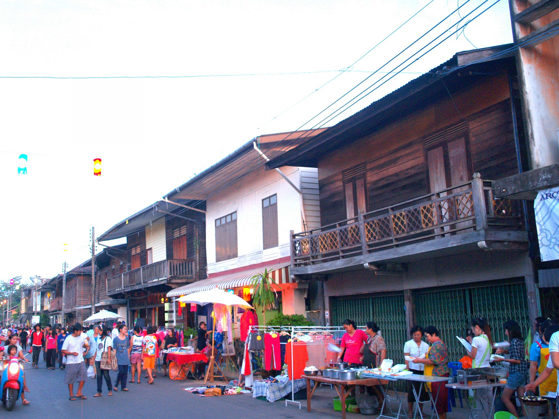 Vida mercado callejero de Tailandia en K