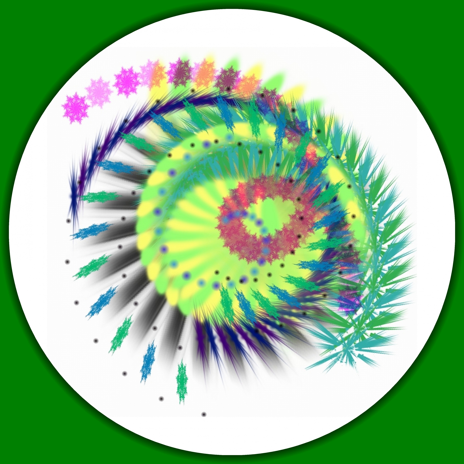 Mandala Spiral With 3d Shadows