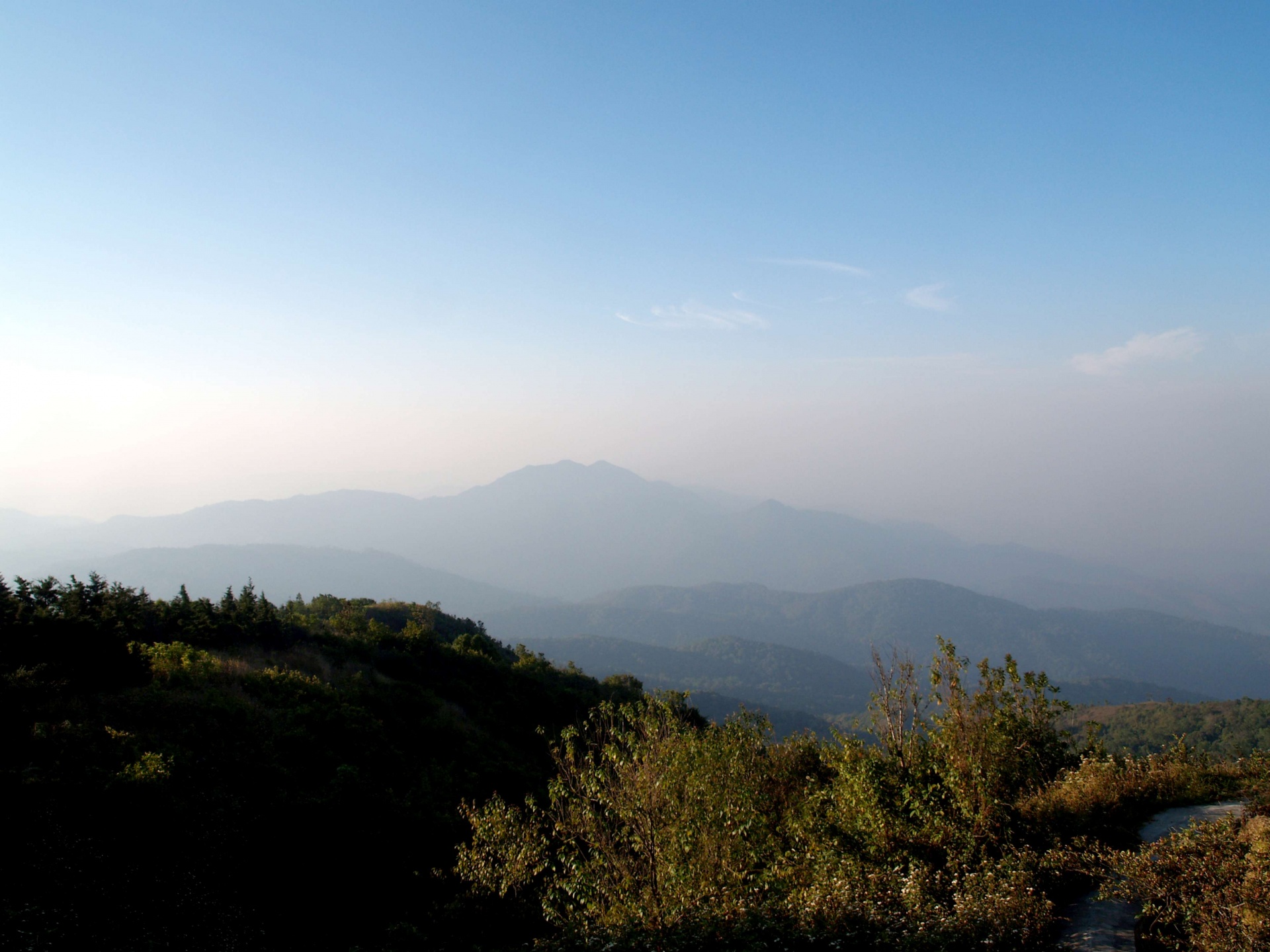 Montaña, parque nacional doi inthanon