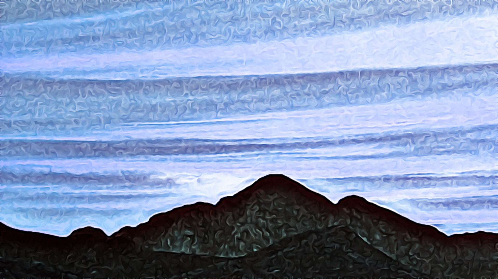 Mountains And Clouds Painting