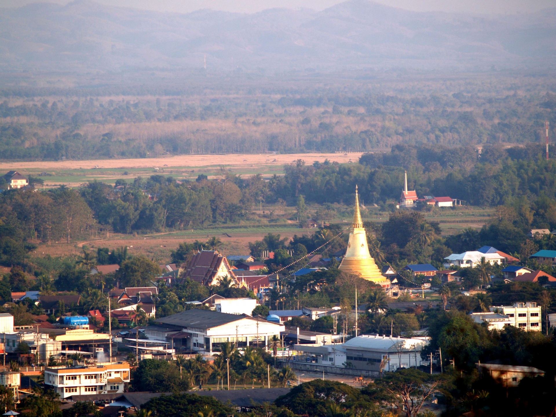 Ciudad de Nan en Tailandia