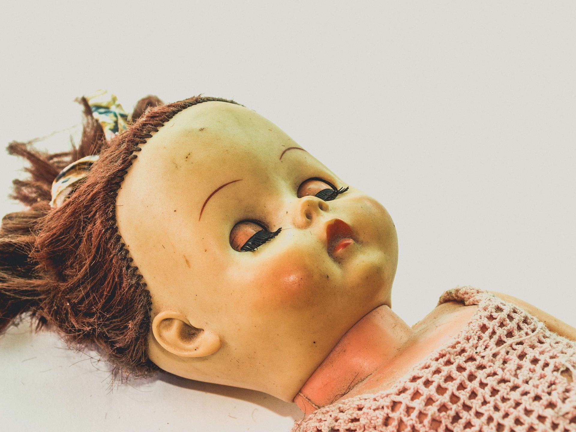 Portrait Of An Antique Female Doll