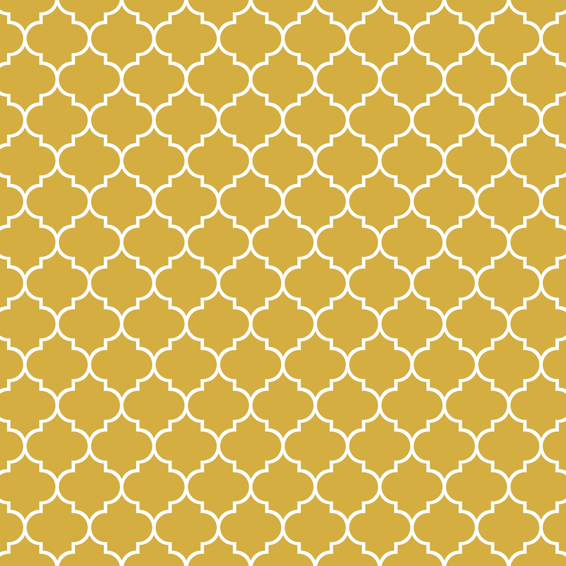 Quatrefoil Pattern Background Gold