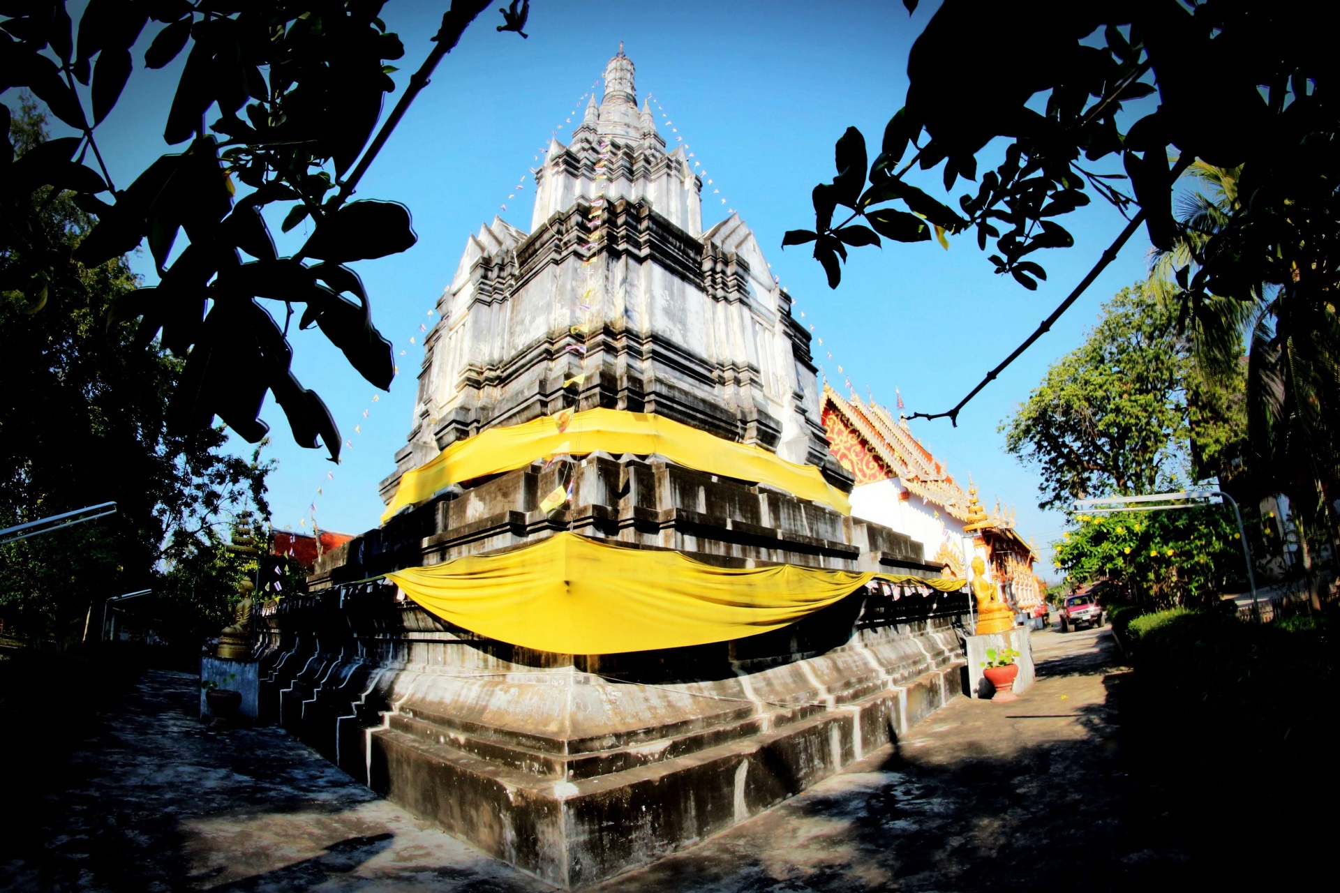 Thaise tempel Wat Phra die suan bruint,
