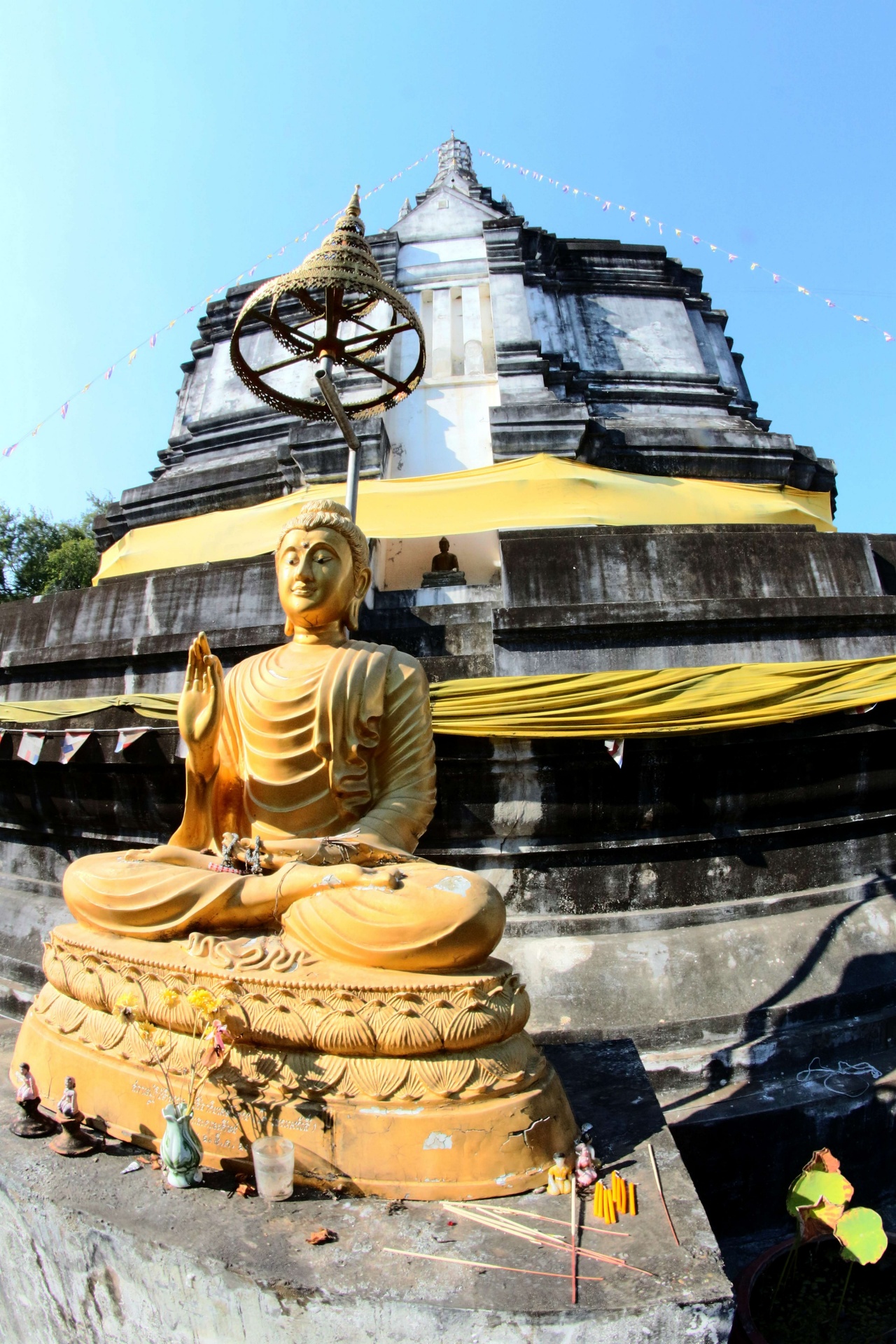 Thaise tempel Wat Phra die suan bruint,