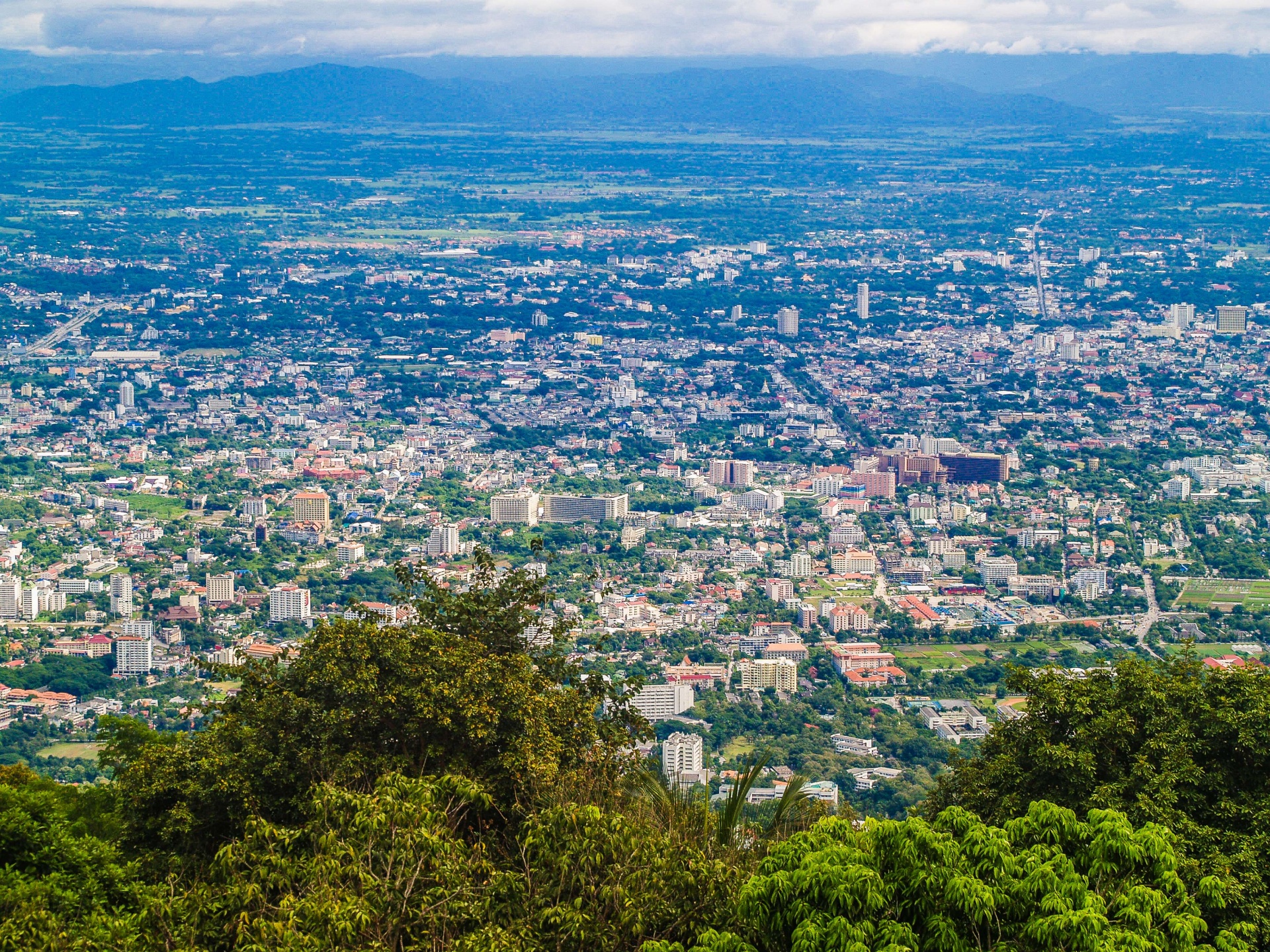 Vista del paisaje urbano de Chiang Mai,