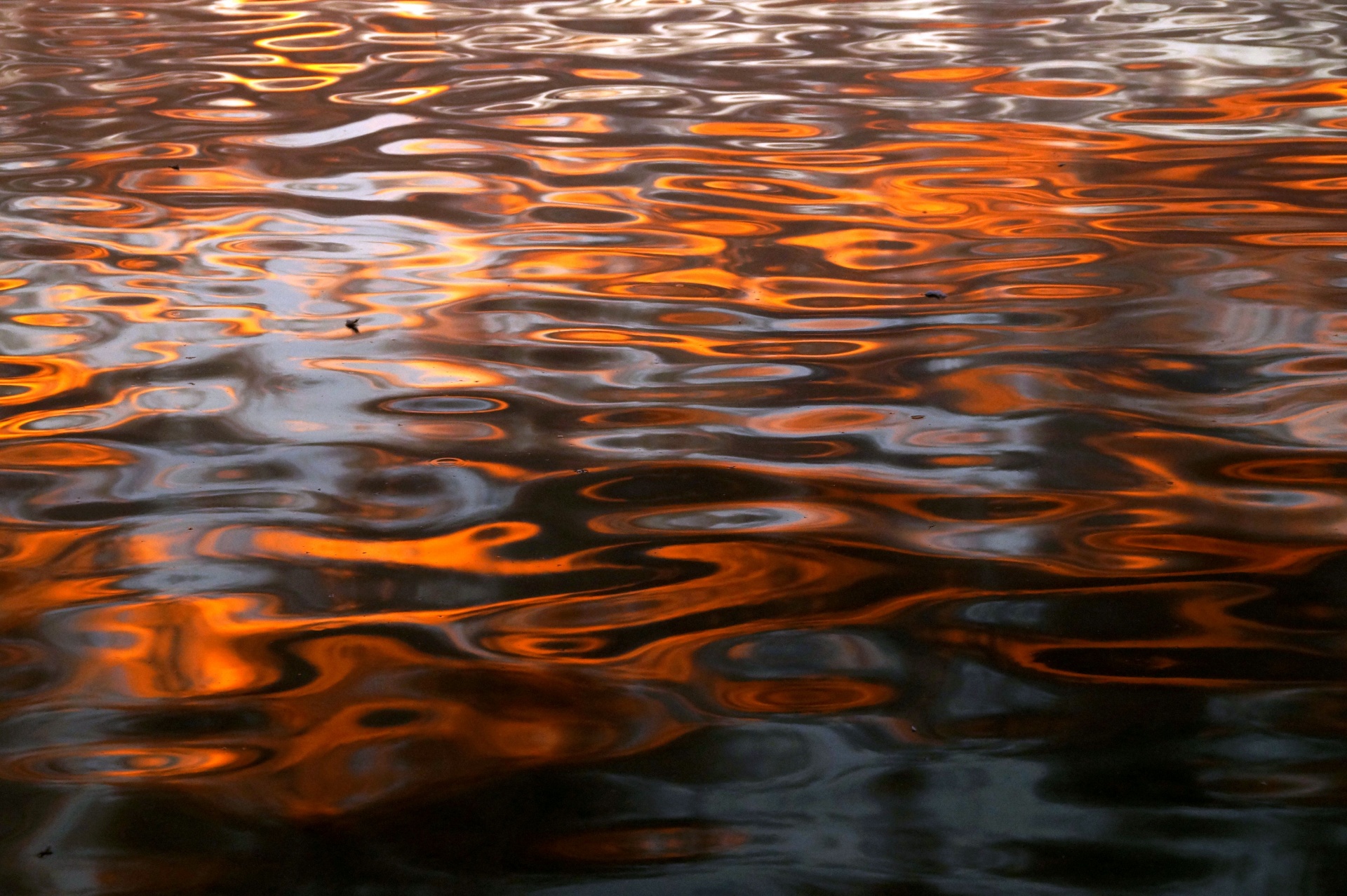 Ondas de agua reflejos de luz sol