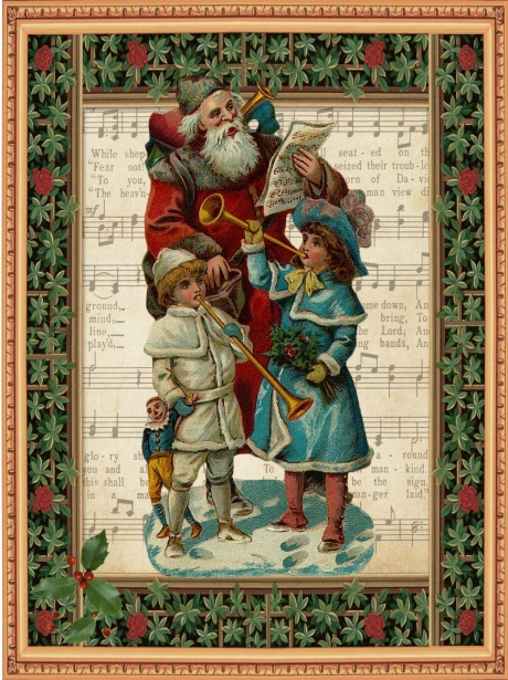 Illustration de Noël vintage Photo stock libre - Public Domain Pictures