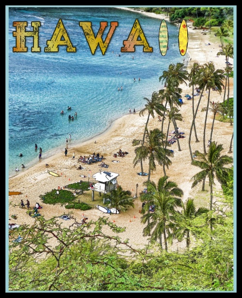 Travel Poster Hawaii Free Stock Photo - Public Domain Pictures