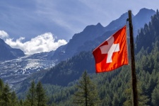 A Swiss flag