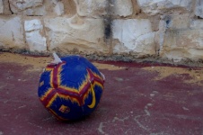 Abandoned soccer ball