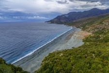 Praia Negra em Nonza Corsica