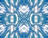 Blue and white zoom burst effect