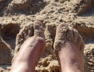 Stopy na piasku