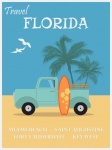 Cartel de viaje de playas de Florida