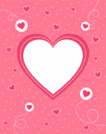 White And Pink Heart Background
