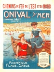 Frankreich Bad Reiseplakat Vintage