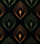 Gold and Green Abstract Background