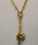 Pandantiv cu crucifix de aur