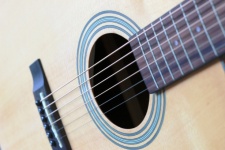 Guitar Strings Close Up Abstract