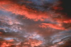 Небо облака закат природа