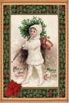 Vintage kerst illustratie