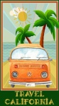 Калифорнийский туристический плакат