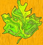 Abstraktes Herbstblatt