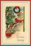 Cartel de Navidad vintage