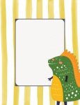 Lindo papel de carta de dinosaurio