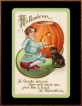 Weinlese-Halloween-Illustration