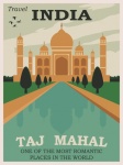 Plakat podróżniczy w Indiach