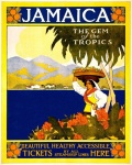 Jamaica travel poster vintage
