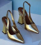 Ladies Golden Fashion Shoes