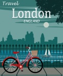 Affiche de voyage de Londres, Angleterre