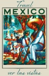 Mexiko cestovní plakát